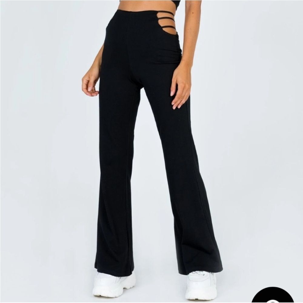 Princess Polly Ariarne Flared Bottom brown Pant xs/s